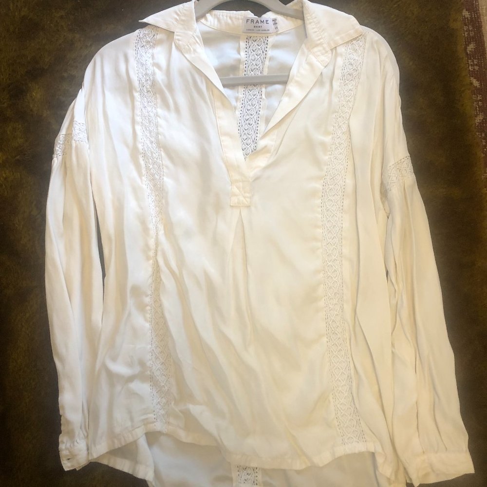 Frame Silk Shirt XS